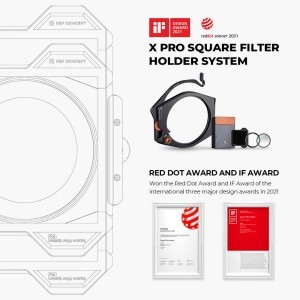KF Concept négyzet alakú szűrőtartó rendszer Pro Kit (szűrőtartó + 95mm CPL szűrő + négyzet alakú ND1000 + 4 szűrőadapter gyűrű) (SKU.1878)-7