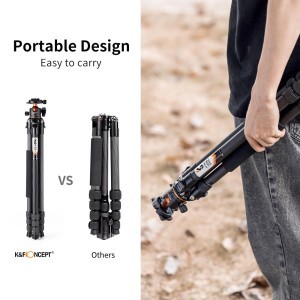 KF Concept A254C4+BH-35L karbon fényképező állvány, tripod gömbfejjel 175cm (KF09.098)-4