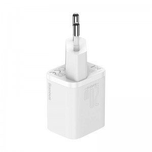 Baseus Super Si 1C Hálózati töltő adapter USB Type-C QC PD 20W 3A fehér (CCSUP-B02)-5