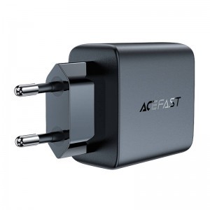 Acefast A49 hálózati töltő adapter, 2x USB-C, 35W PD (fekete)