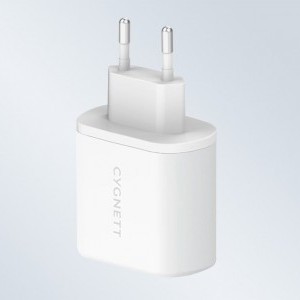 Cygnett hálózati töltő adapter 2x USB-C PD 35W (fehér)-2