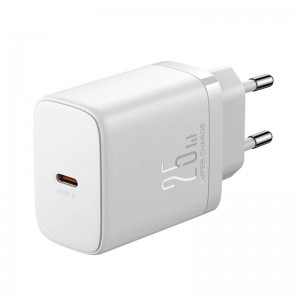  Joyroom JR-TCF11 hálózati töltő adapter USB-C 25W + USB-C - USB-C kábel 1m fehér-3