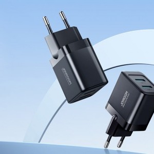 Joyroom JR-TCN01 hálózati töltő adapter 2x USB-A 2.4A fekete-3