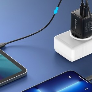 Choetech PD6051 hálózati töltő adapter GAN3 USB-C + USB-C PD 35W (fekete)-3