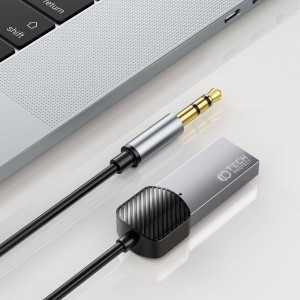 Tech-Protect Ultraboost audio bluetooth 3.5mm jack AUX adapter szürke-3