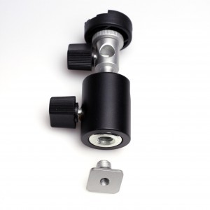 Yongnuo 360 fokos gömbfejes ernyő és vaku tartó standard állványmenettel