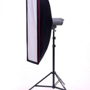 Hunbright Visico VC HH PRO 400 30 x 140 cm csík softboxos vaku szett