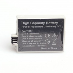 LP-E5 Li-ion akkumulátor 1000 mAh Canon EOS 450D, 500D, 1000D vázhoz-1