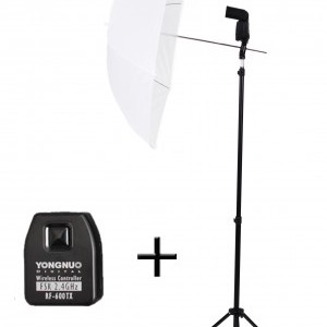 Strobist Kit: Yongnuo 560 III vaku Canon jeladóval, ernyővel, tartóval és 190 cm-es álvánnyal-0