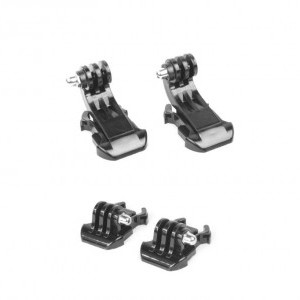 Gyors cserélő talp szett Gopro és SJCAM akciókamerához. 2 J alakú és 2 lapos.