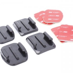 Négy darabos Sín készlet 3M tappanccsal Gopro és SJCAM akciókamerához