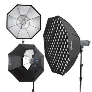 120 cm Visico Pro Grid Octobox softbox méhsejtráccsal bowens-1