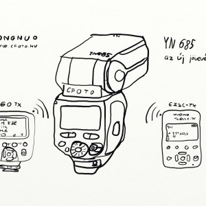 Yongnuo YN685N vaku YN622TX vezérlő kit Nikonhoz-1