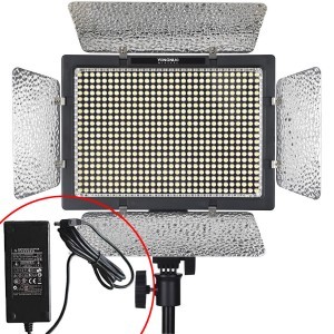 Yongnuo YN 600 L PRO LED Lámpa 3200-5600K Szoftbox Szett Állvány és Hálózati táp kit-6