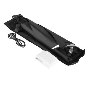 70 cm. Ernyőként nyitható NL octobox szoftbox szett 60W LED izzóval és 200 cm állvánnyal-2