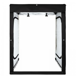 2 méteres LED lámpás tárgyfotó sátor végtelen háttérrel 120x100x200 cm dimmelhető-1