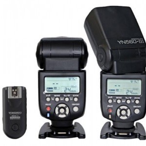 Yongnuo YN 560 III beépített 2,4GHz-es rádiós jelvevővel + 603 TX Canon jeladó dupla szett