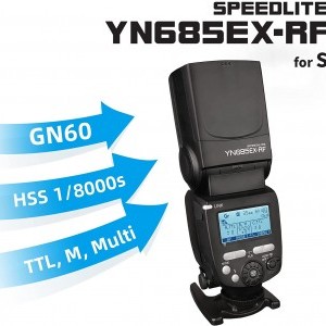 Yongnuo Speedlite YN685EX-RF Sony rendszervaku beépített TTL kioldóval-0