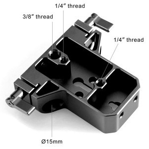 SmallRig 1674 Baseplate dupla 15mm Rod foglalattal-1