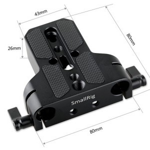 SmallRig 1674 Baseplate dupla 15mm Rod foglalattal-2