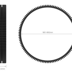 Smallrig Seamless Focus Gear Ring (81mm to 83mm)-1