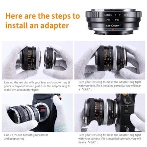 K&F Concept Adapter Canon FD objektív - Fuji X váz-2