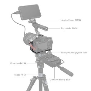 SmallRig 4308 "Rhinoceros" Cage Kit for Sony Alpha 7R V / Alpha 7 IV / Alpha 7S III-6