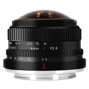 7artisans 4mm f2.8 Fisheye Panasonic/Olympus (M43 mount) APS-C fekete-1