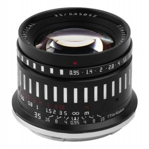 TTartisan 35mm f/0.95 Nikon Z mount (fekete-ezüst) APS-C