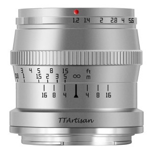 TTartisan 50mm f1.2 Nikon Z ezüst (APS-C)