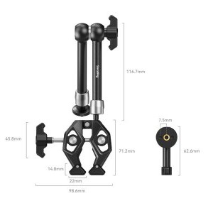 Smallrig 4454 Crab-Shaped Super Clamp Kit With Magic Arm-1