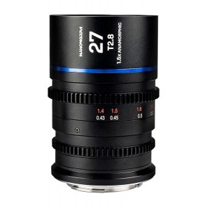 Laowa Nanomorph 27mm T2.8 1.5X S35 (Blue) Canon RF objektív-0