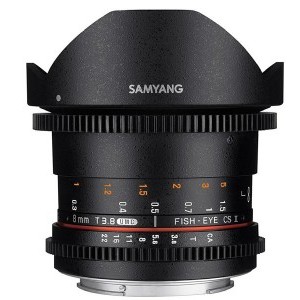 Samyang 8mm T/3.8 VDSLR UMC Fish-Eye CS II objektív (MFT)-0