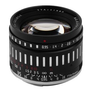 TTartisan 35mm f/0.95 Sony E mount (fekete-ezüst) APS-C objektív-0