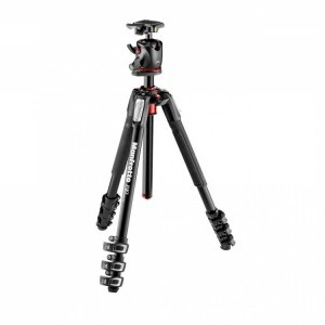 Manfrotto MK190XPRO4-BHQ2 190 Alu 4 Sec Tripod with XPRO Ball Head állvány magnézium gömbfejjel-0