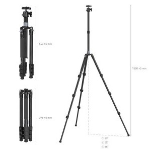 SmallRig Carbon Fiber Tripod with Center Column AP-20 4059-3