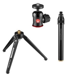 Manfrotto Tabletop asztali kit Long 209 állvány + MH492-BH gömbfej-2