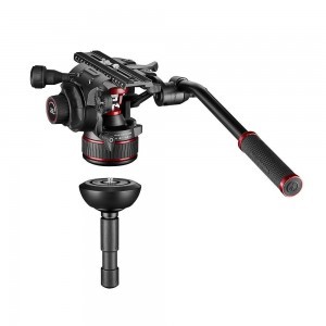 Manfrotto Nitrotech 612 video fej + karbon állvány középterp., ikerláb-1