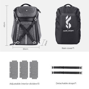 K&F Concept Alpha Backpack 25 literes, vízálló hátizsák-4