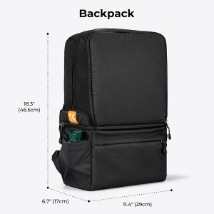 K&F Concept Collapsible Backpack 22L fekete hátizsák-1