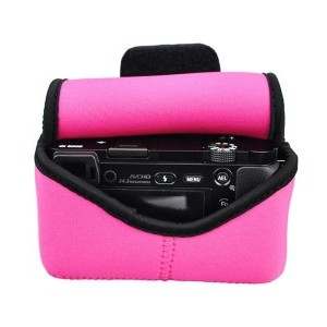 JJC OC-S1MA neoprene MILC fényképezőgép tok magenta-5