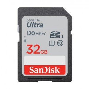 Sandisk 32GB SDHC Ultra 120mb/s UHS-1 CL10