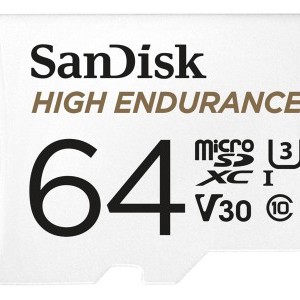 SANDISK MICRO SDXC KÁRTYA HIGH ENDURANCE 64GB,100 MB/S,C10,U3,V30-0