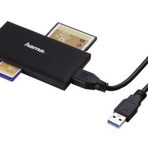 Hama USB 3.0 SUPERSPEED "SLIM" MULTI KÁRTYAOLVASÓ, FEKETE-1