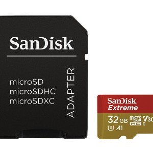 Sandisk MicroSD EXTREME 32GB memóriakártya + adapter