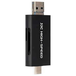 JJC CR-UTC4AC fekete USB 3.1 kártyaolvasó-1