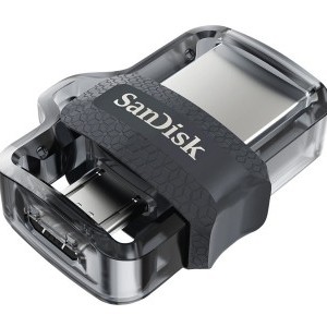 SanDisk 128 GB Ultra Dual USB Drive M3.0 ezüst-0