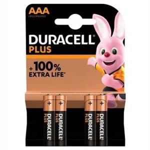 Duracell MN 2400 plus in B4 LR03 AAA elem