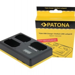 Patona Sony NP-FZ100 tripla USB töltő (A7M3/A7RM3/A9)-0