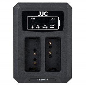 JJC DCH-LPE17 USB dupla töltő Canon LP-E17-hez